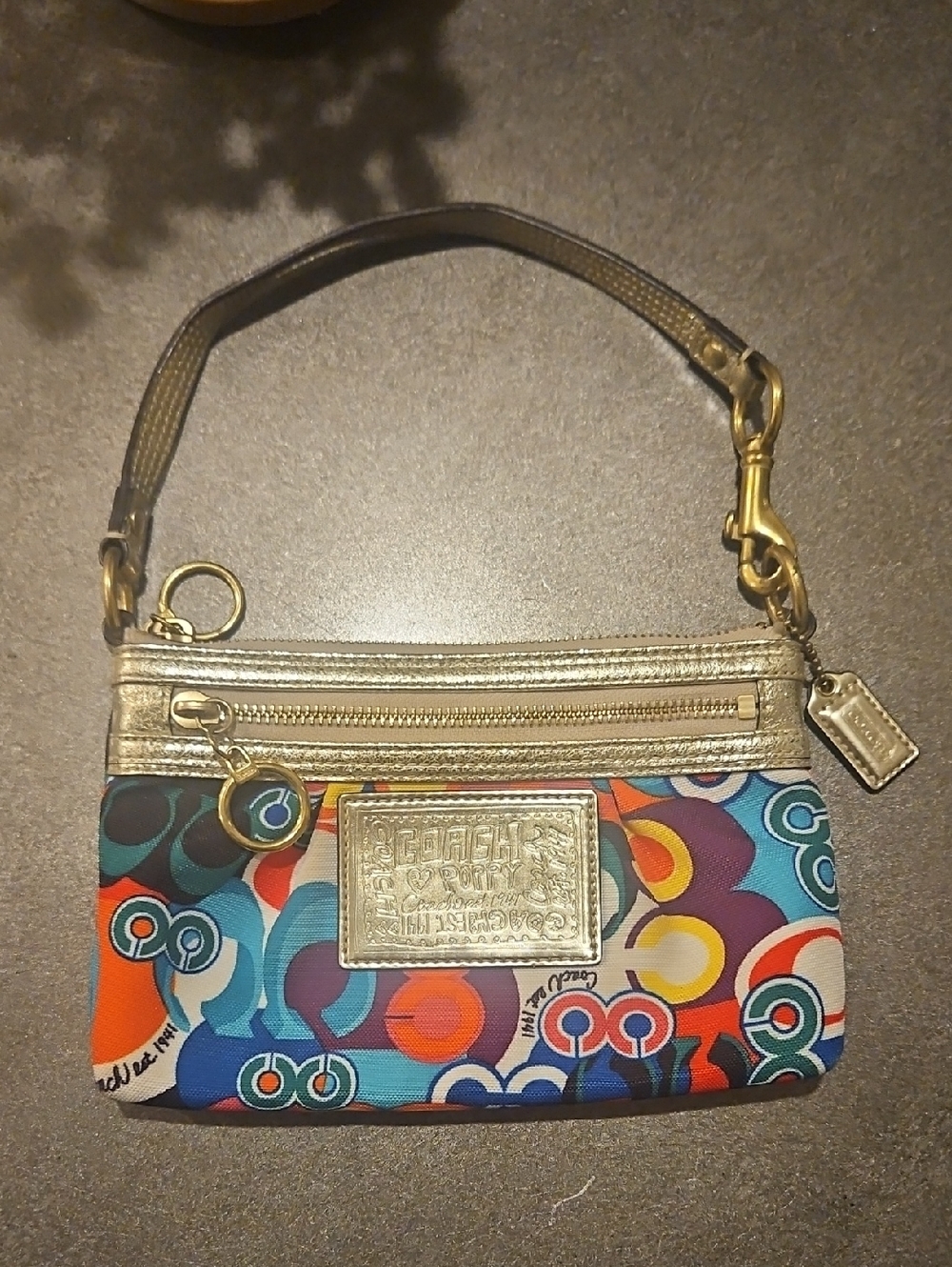 Coach Poppy Graffiti Shoulder Bag Puchette